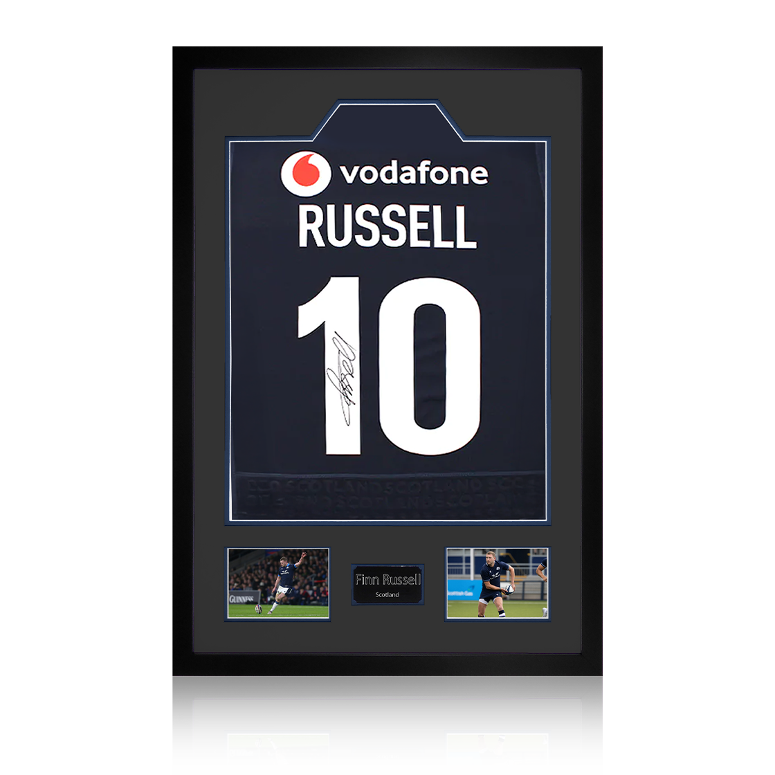 Finn Russell Signed Scotland 2025 Shirt Premium Frame