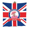 Union Jack Flag With Queen Badge - Jubilee Fleece Blanket