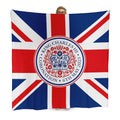 King Charles Coronation - Union Jack - Official Royal Badge - 150 x 150cm Fleece Blanket