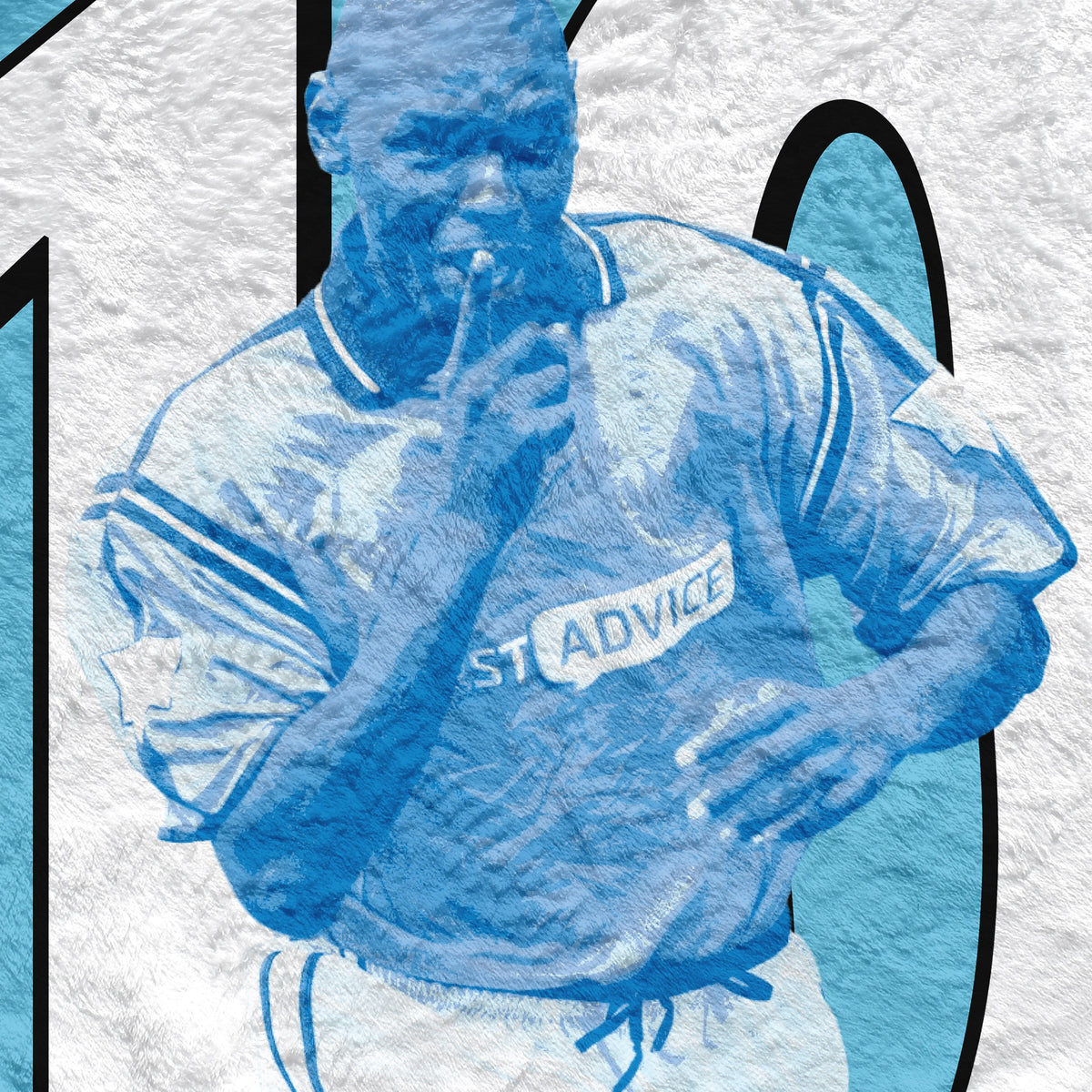Manchester Blue Goater 10  - Fleece 150cm X 150cm