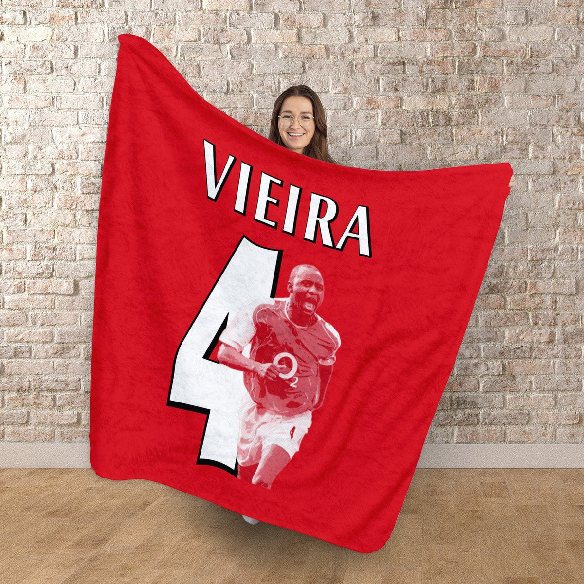 The Gooners Vieira 4 - Fleece 150cm X 150cm