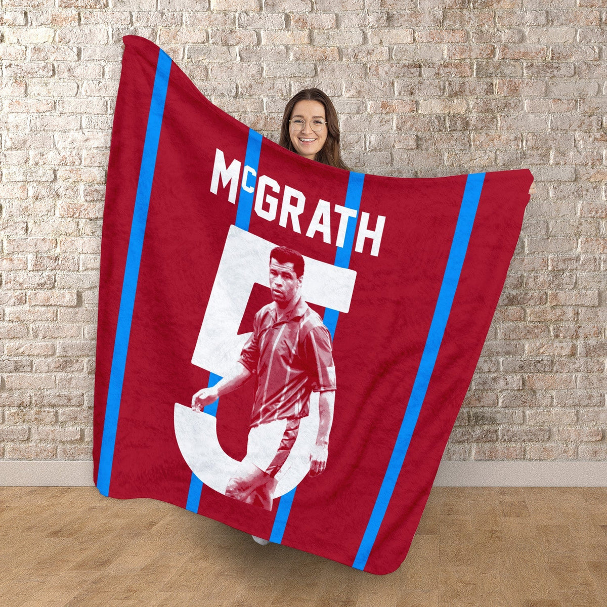 The Holte Enders McGrath 5 - Fleece 150cm X 150cm