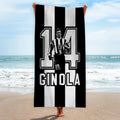 Newcastle Ginola 14 - Football Legends - Beach Towel - 150cm x 75cm