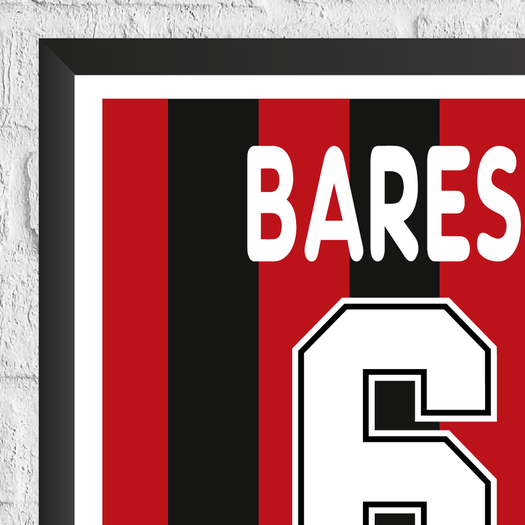 Franco Baresi Legend Stats Football Print