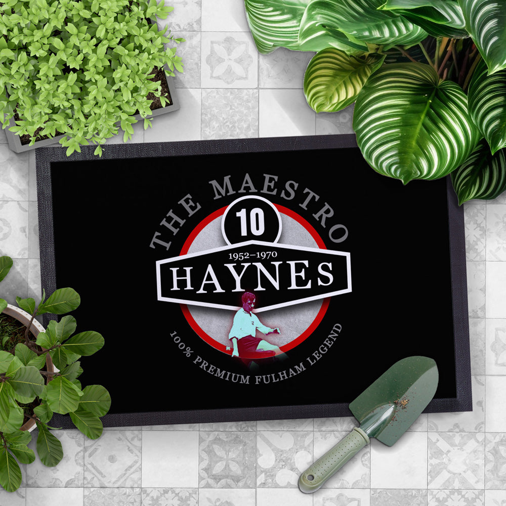 Fulham  Haynes  - Football Legends - Door Mat -60cm X 40cm