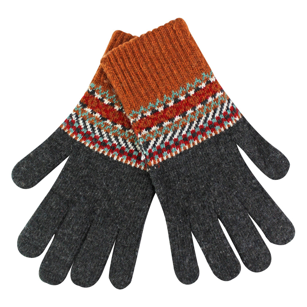 Mens Wool Gloves | Winter Cute Fairisle Gloves for Cold Weather
