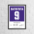 Gabriel Batistuta Legend Stats Print