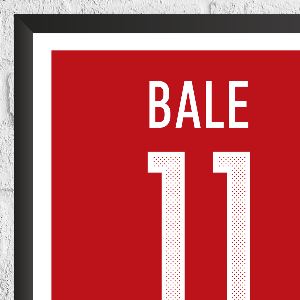 Gareth Bale Wales Legend Stats Print