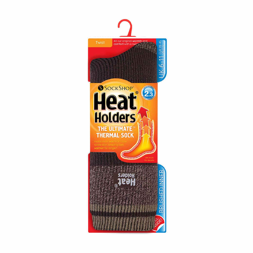 Heat Holders Men’s Twist Patterned Thermal Socks