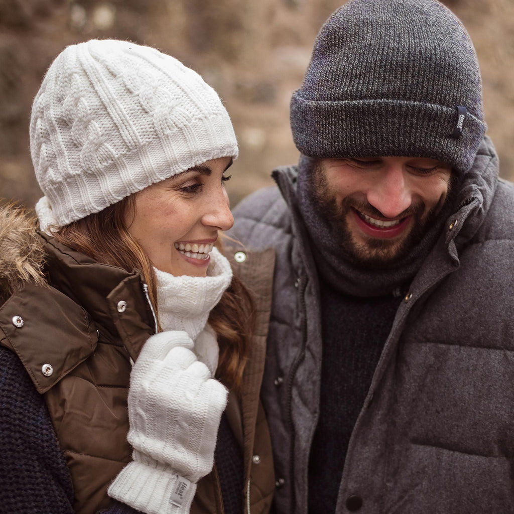 Ladies Fleece Lined Thermal Winter Hat, Neck Warmer & Converter Gloves Set
