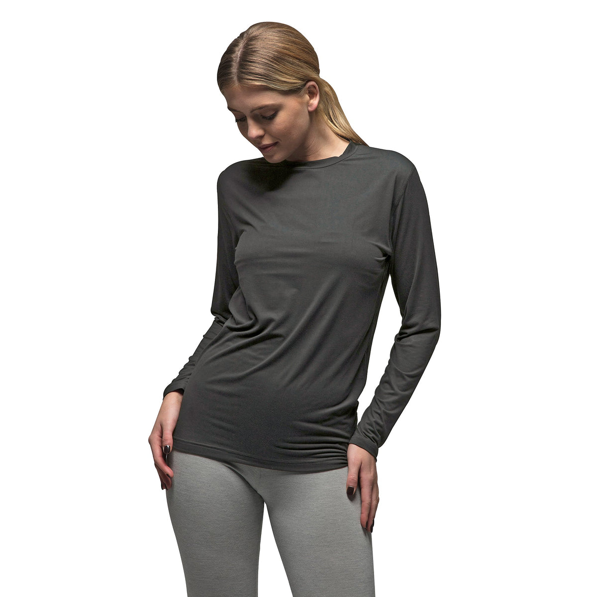 Ultra Lite Fleece-Lined Thermal Top for Women | Ladies Long Sleeve Thermal Top