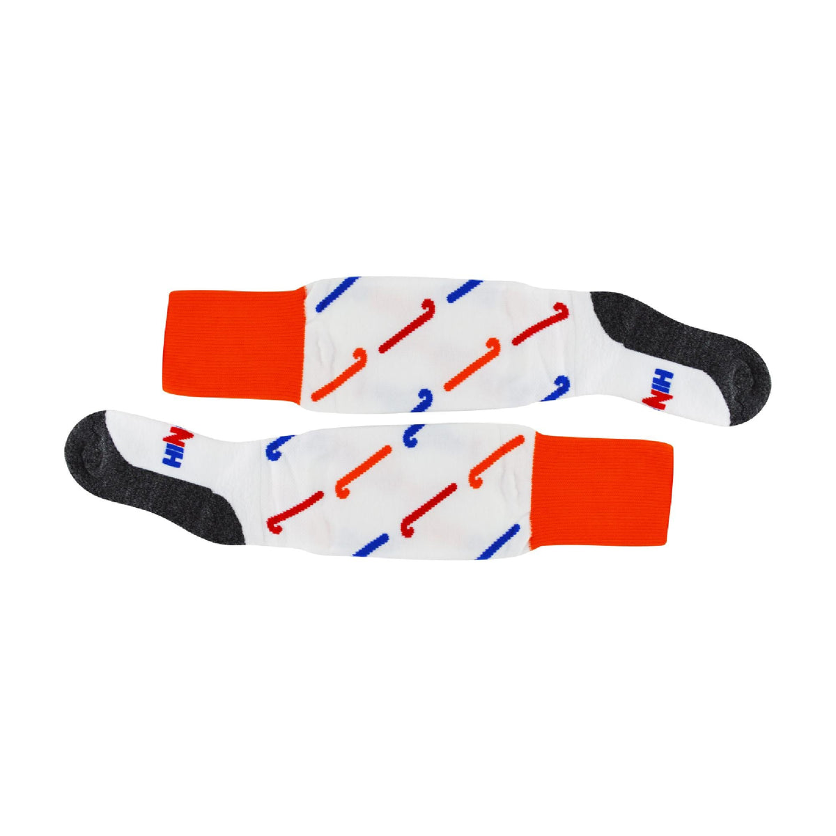 1 Pack Adults & Kids Knee High Hockey Socks with Hockey Stick Designs