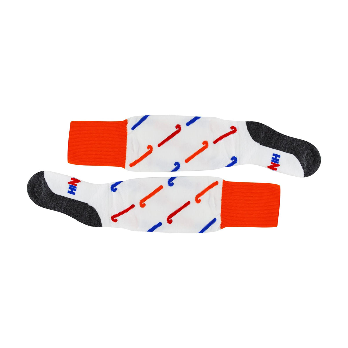 1 Pack Adults & Kids Knee High Hockey Socks with Hockey Stick Designs