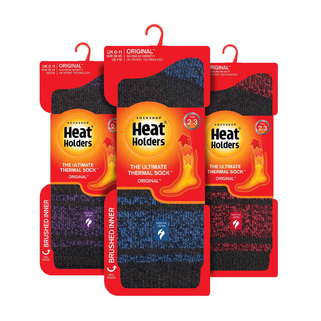 3 Pack Mens Insulated Thermal Socks for Winter