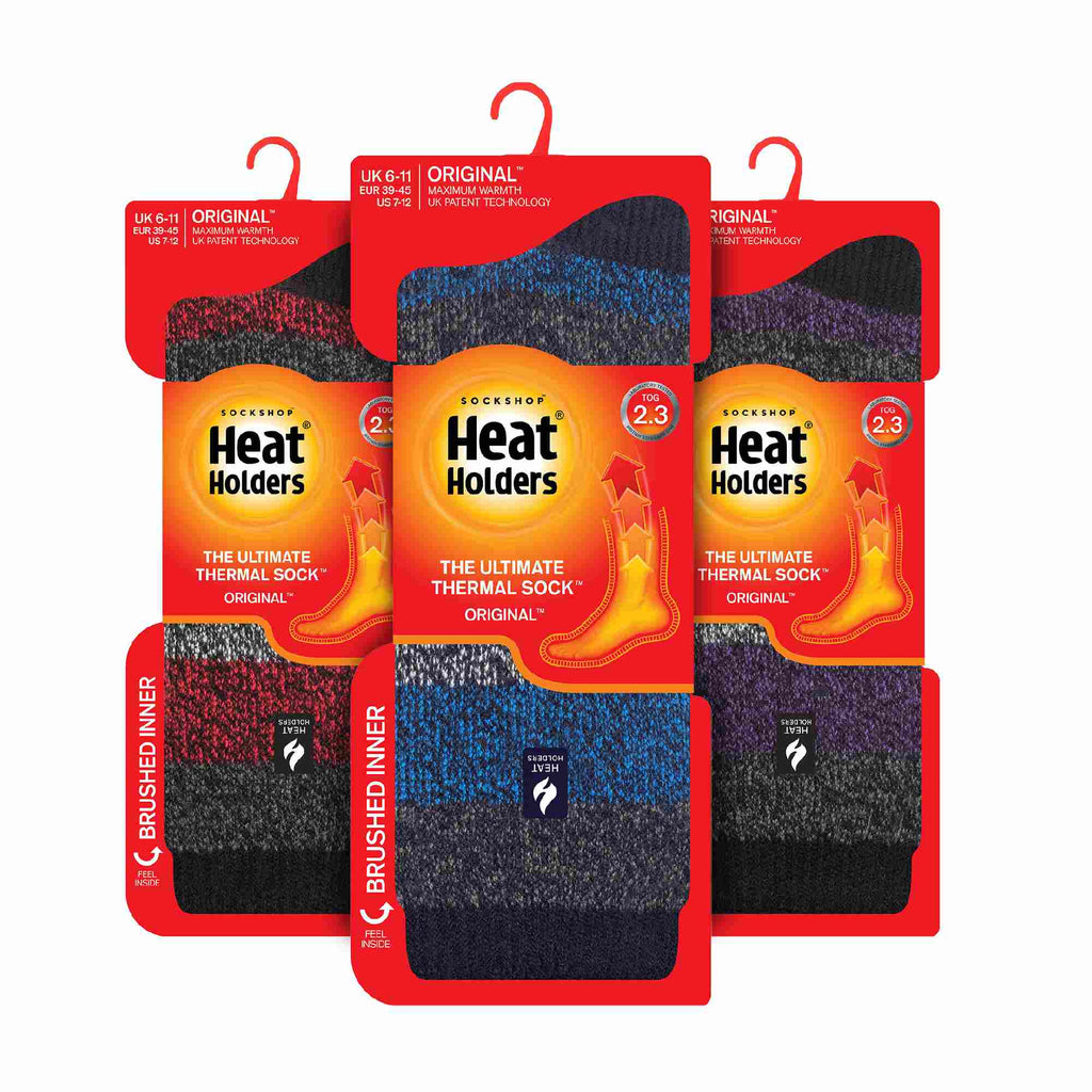 3 Pack Mens Insulated Thermal Socks for Winter