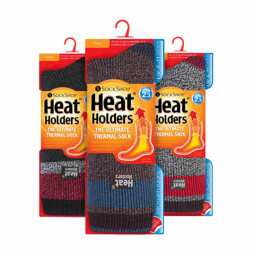 3 Pack Mens Insulated Thermal Socks for Winter