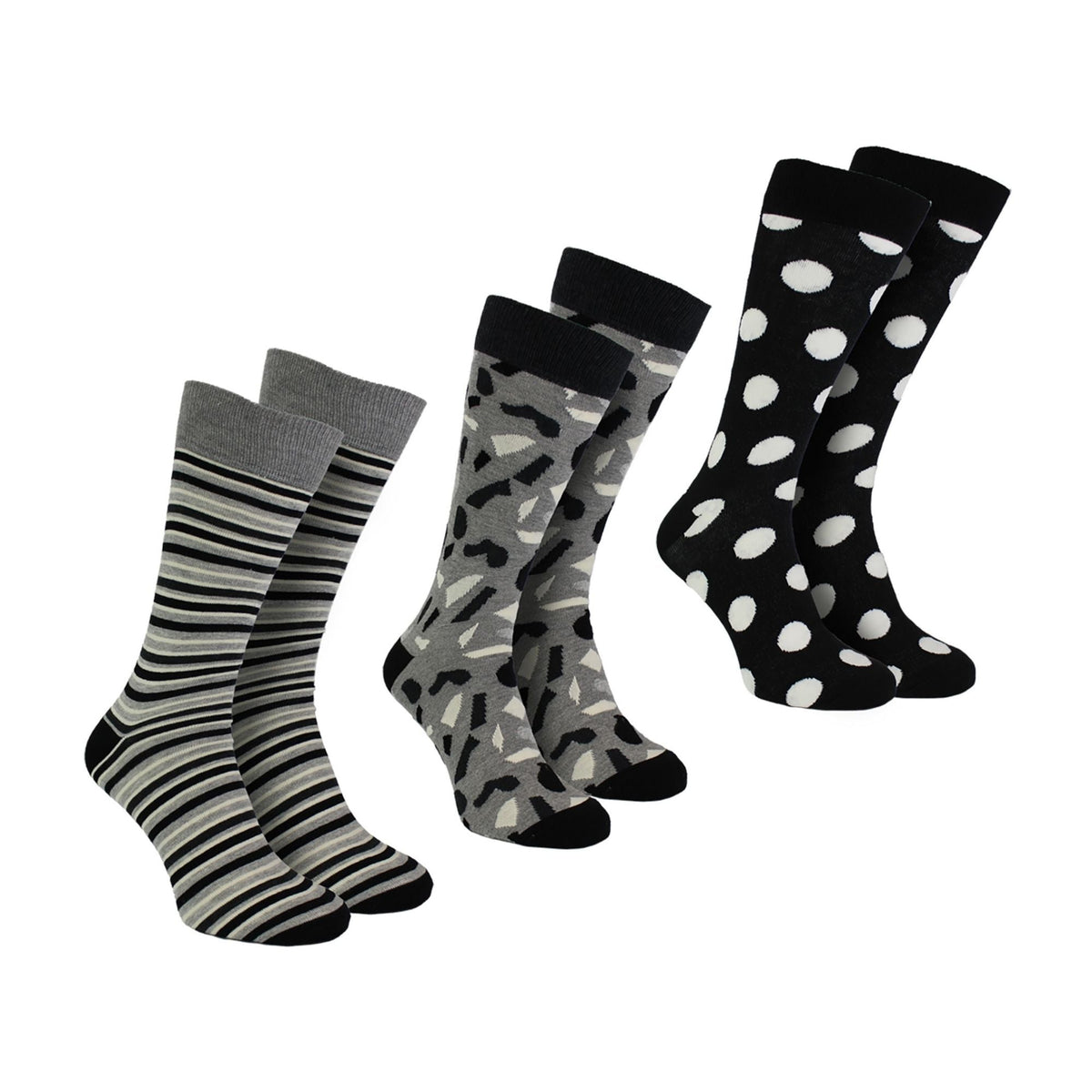 Pack of 3 Striped Dress Mens Socks for a Classic Look | Socks with Stripes