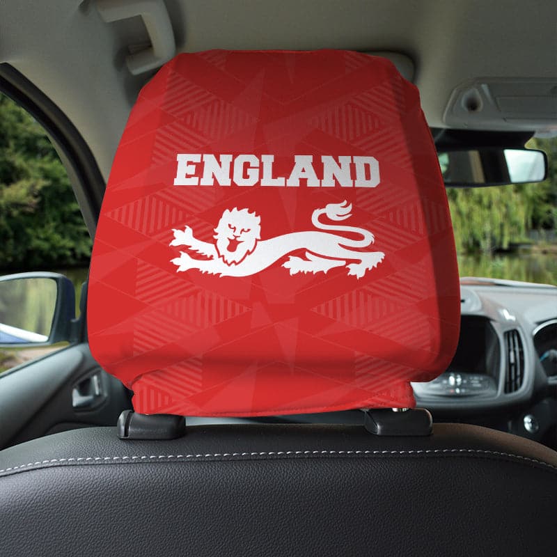 England Lion - Pack of 2 Car Seat Headrest Covers