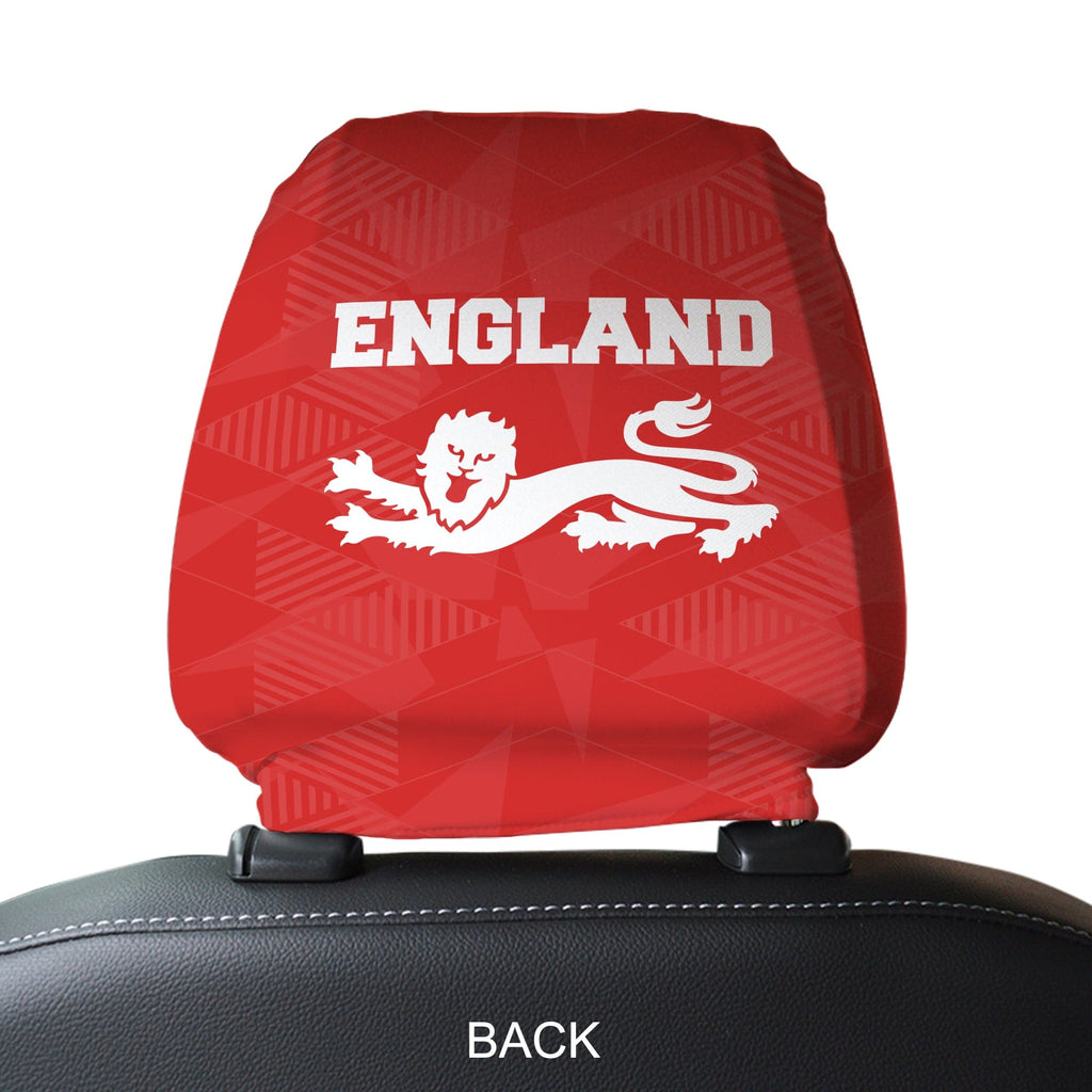 England Lion - Pack of 2 Car Seat Headrest Covers