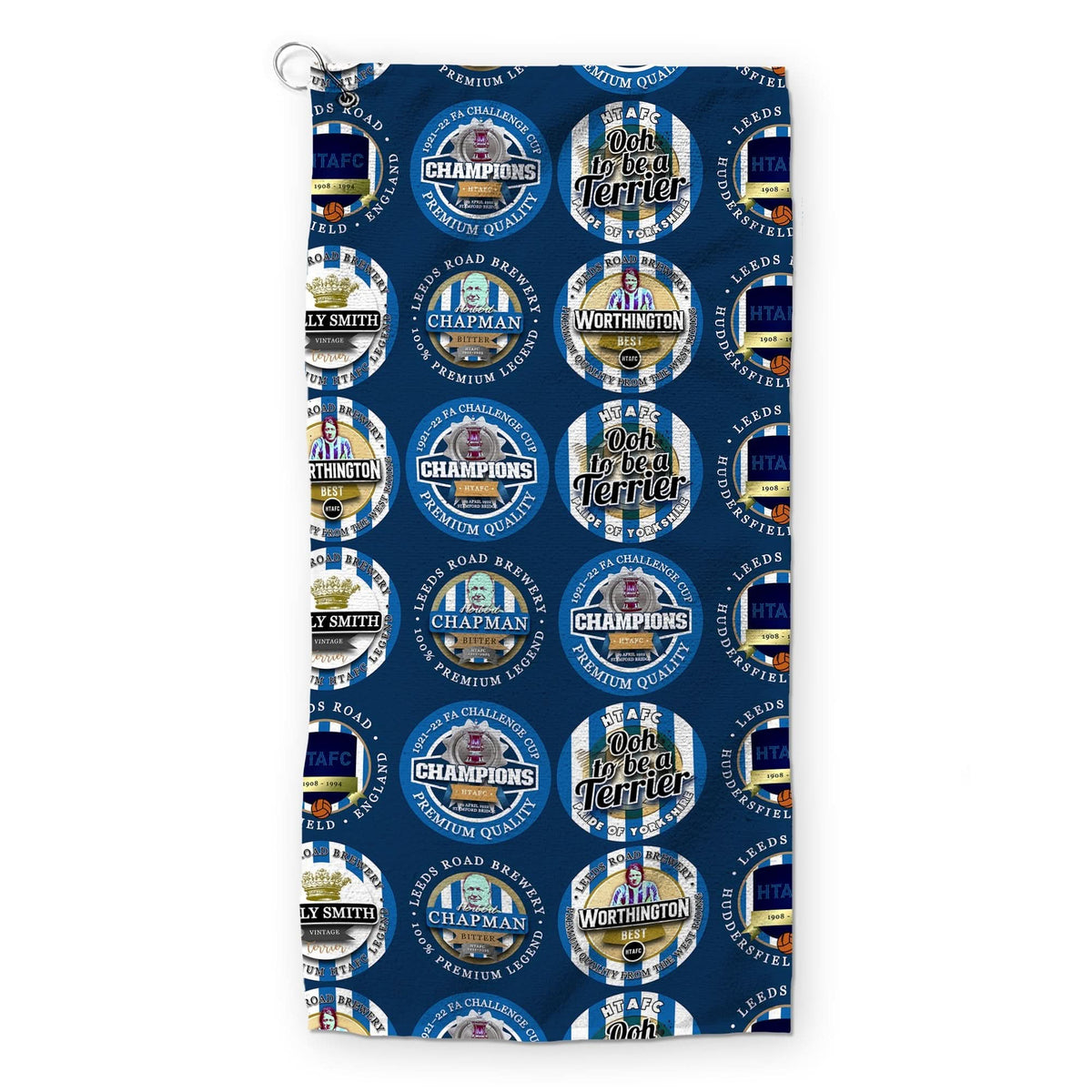 Huddersfield - Football Legends - Retro Lightweight, Microfibre Golf Towel