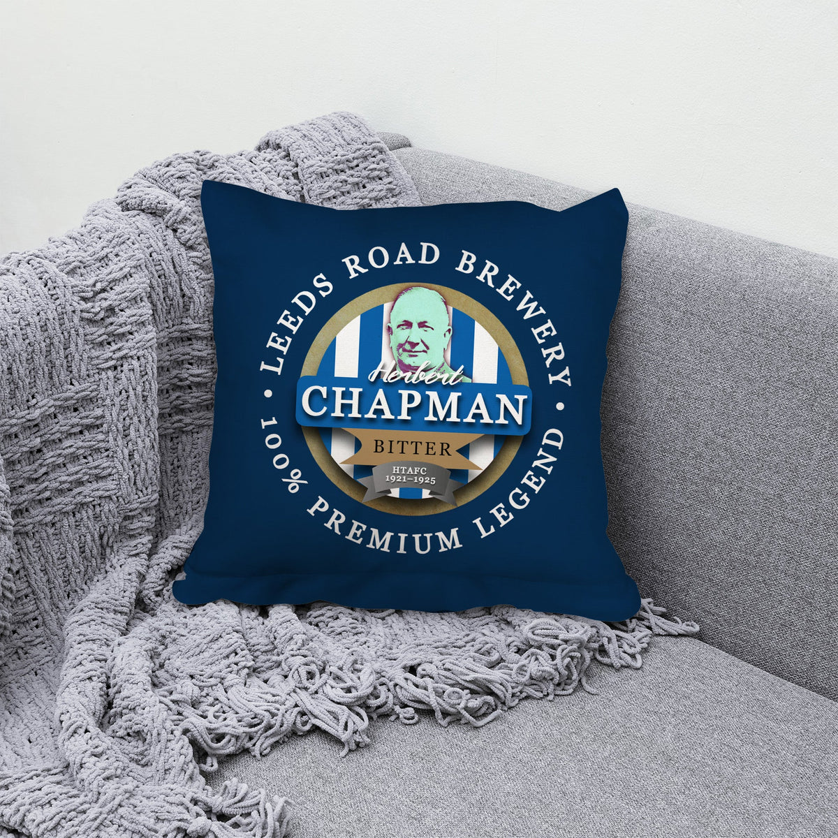 Huddersfield Chapman - Football Legends - Cushion 10"