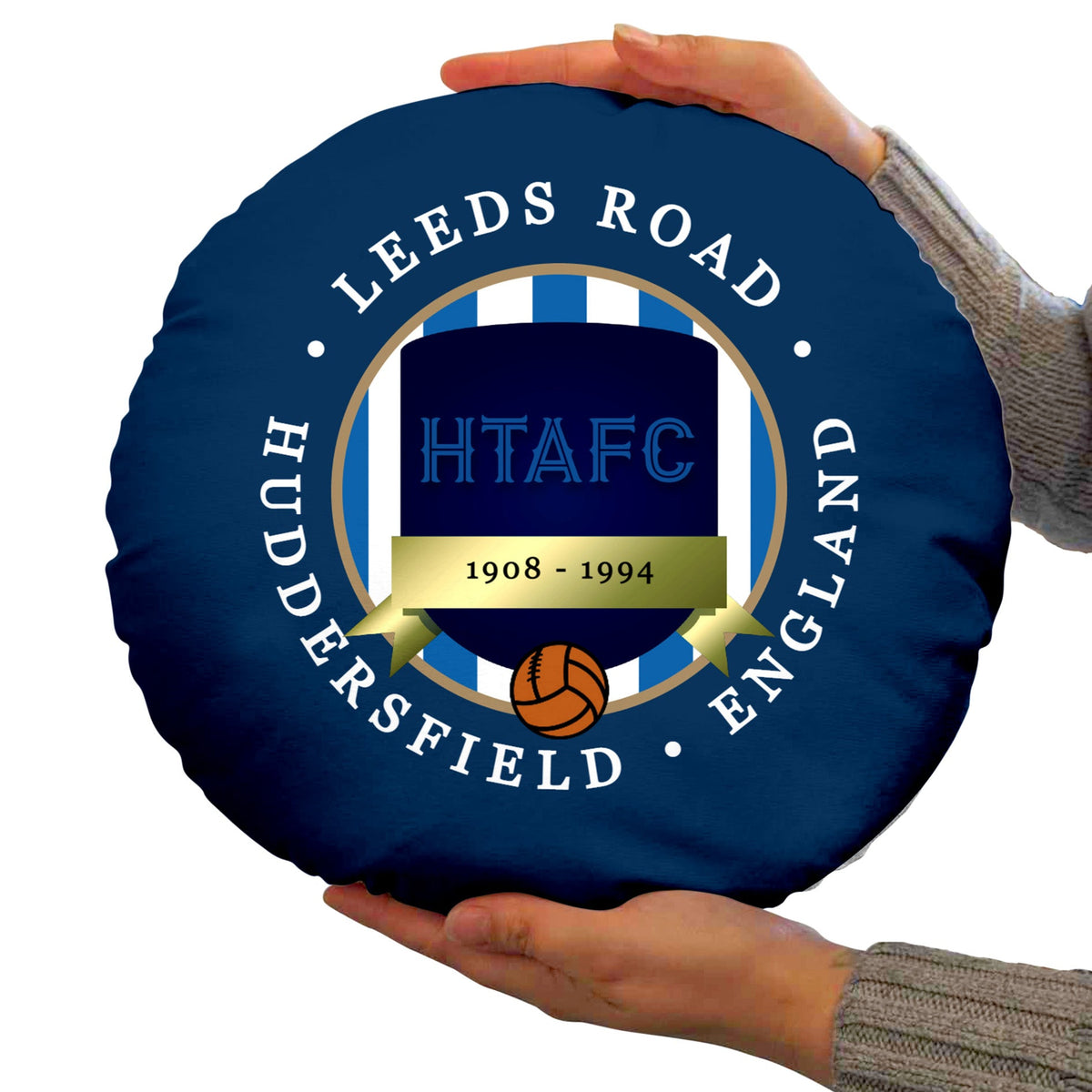 Huddersfield Road - Football Legends - Circle Cushion 14"