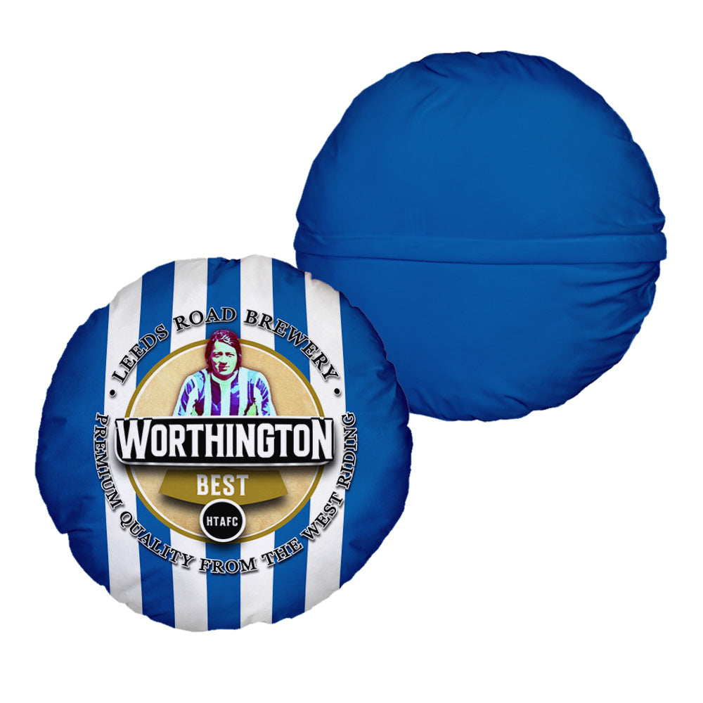 Huddersfield Worthington - Football Legends - Circle Cushion 14"