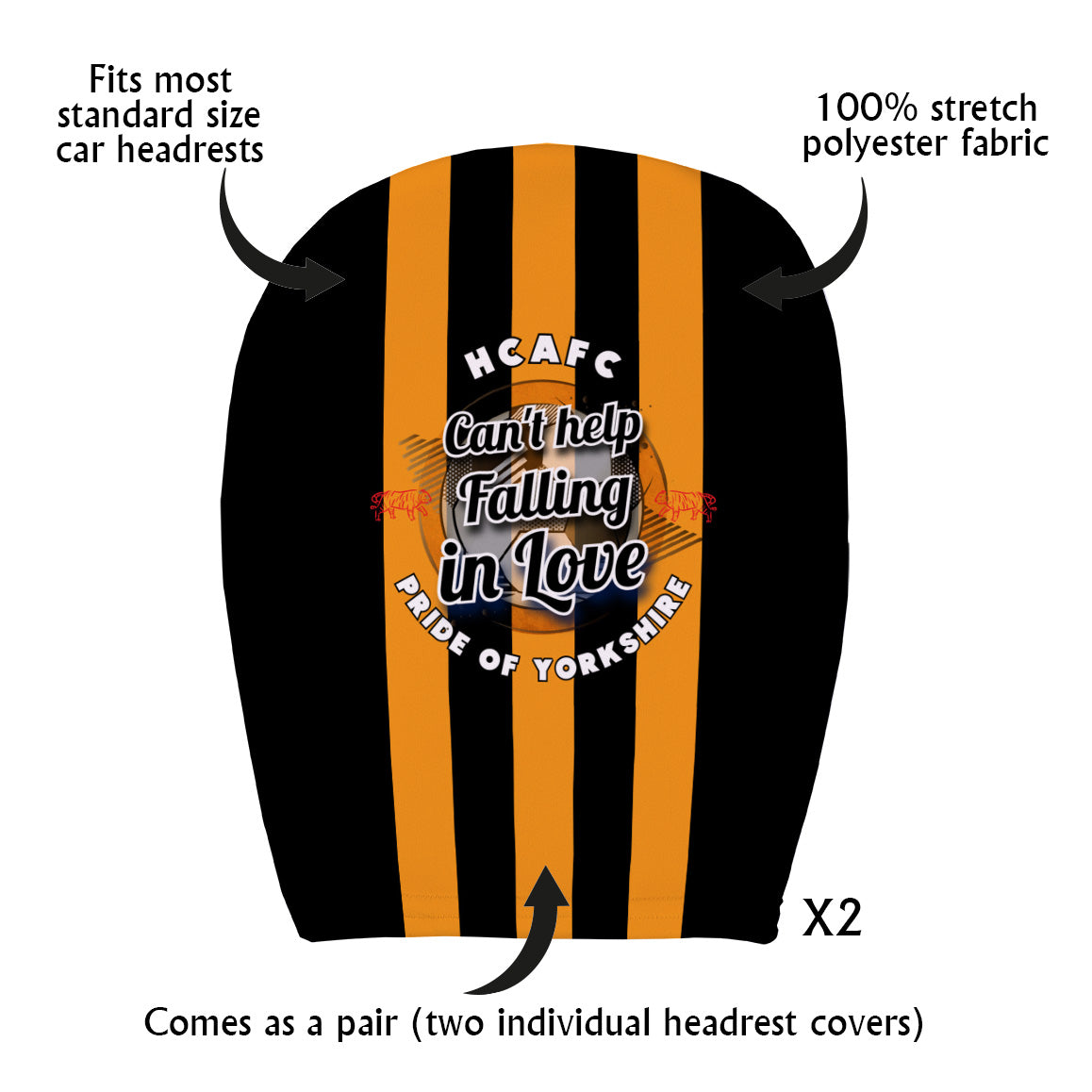 Hull Cant - Football Legends - Headrest Cover