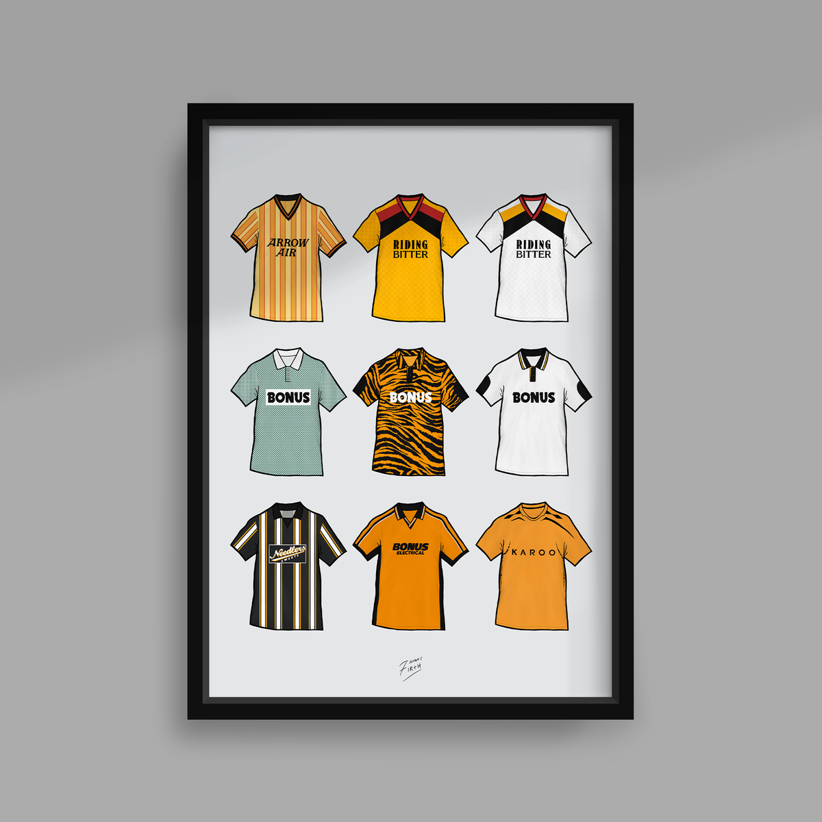 Hull Retro Shirts Print