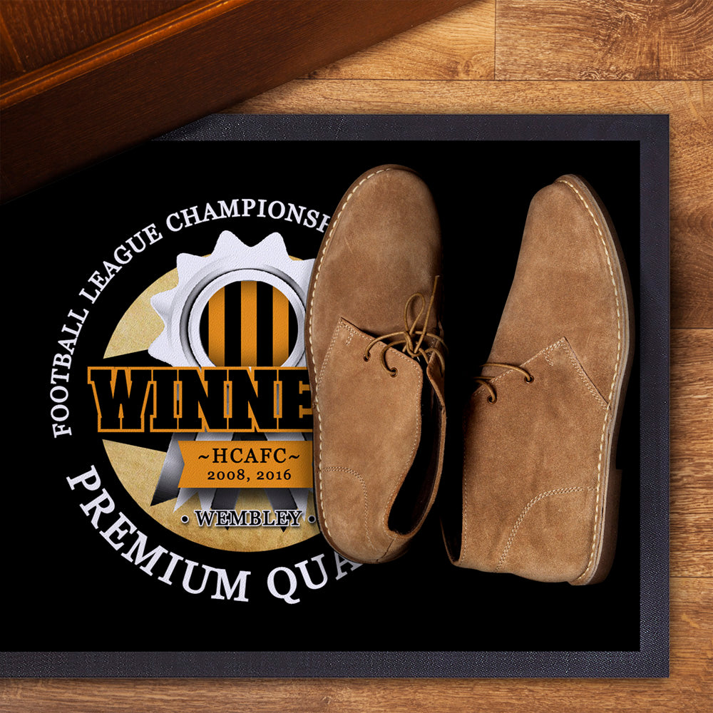 Hull Playoff  - Football Legends - Door Mat -60cm X 40cm
