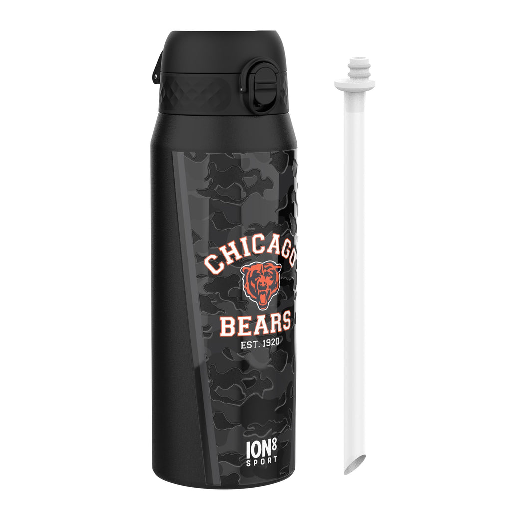 NFL x ION8 Insulated Steel Water Bottle, NFL Bears, 750ml (24oz)