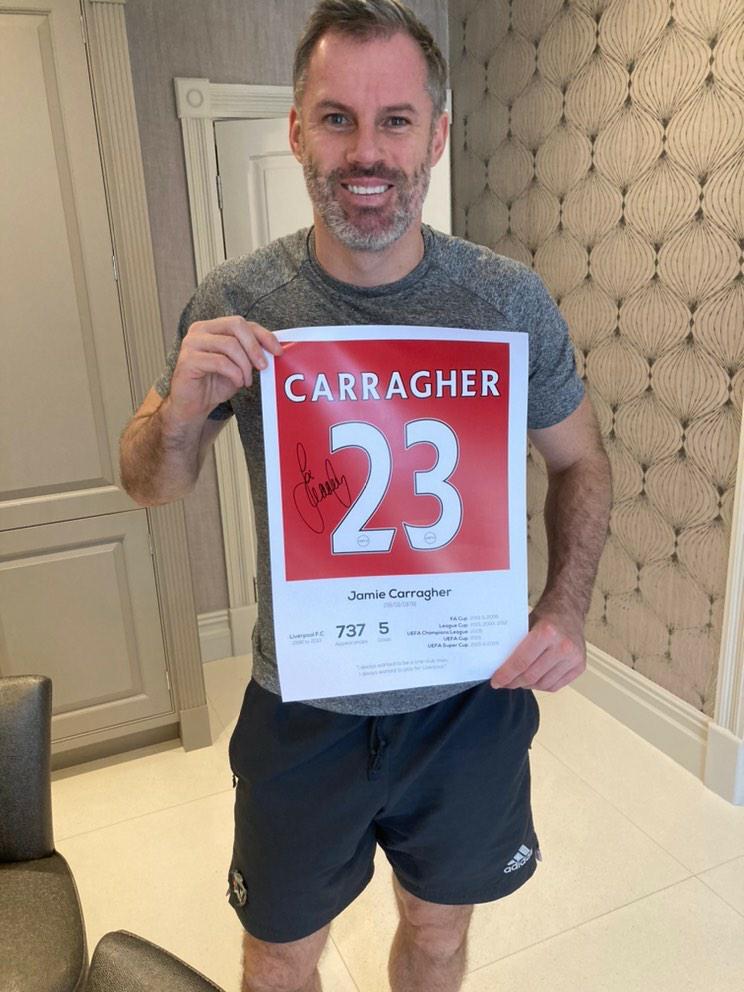 Jamie Carragher Legend Stats Print