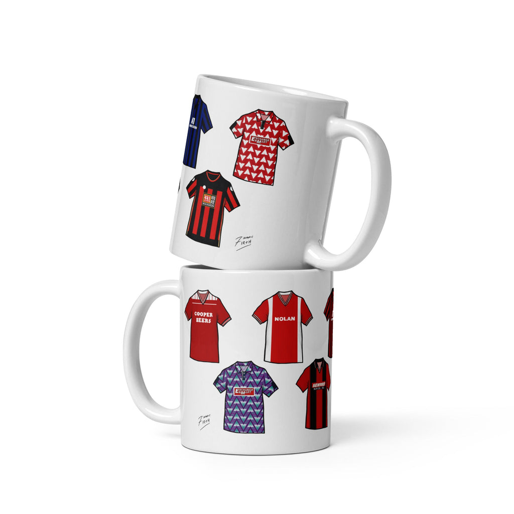 Bournemouth Retro Shirts Ceramic Football Mug