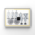 Leeds Inspired Major Trophies Football Print