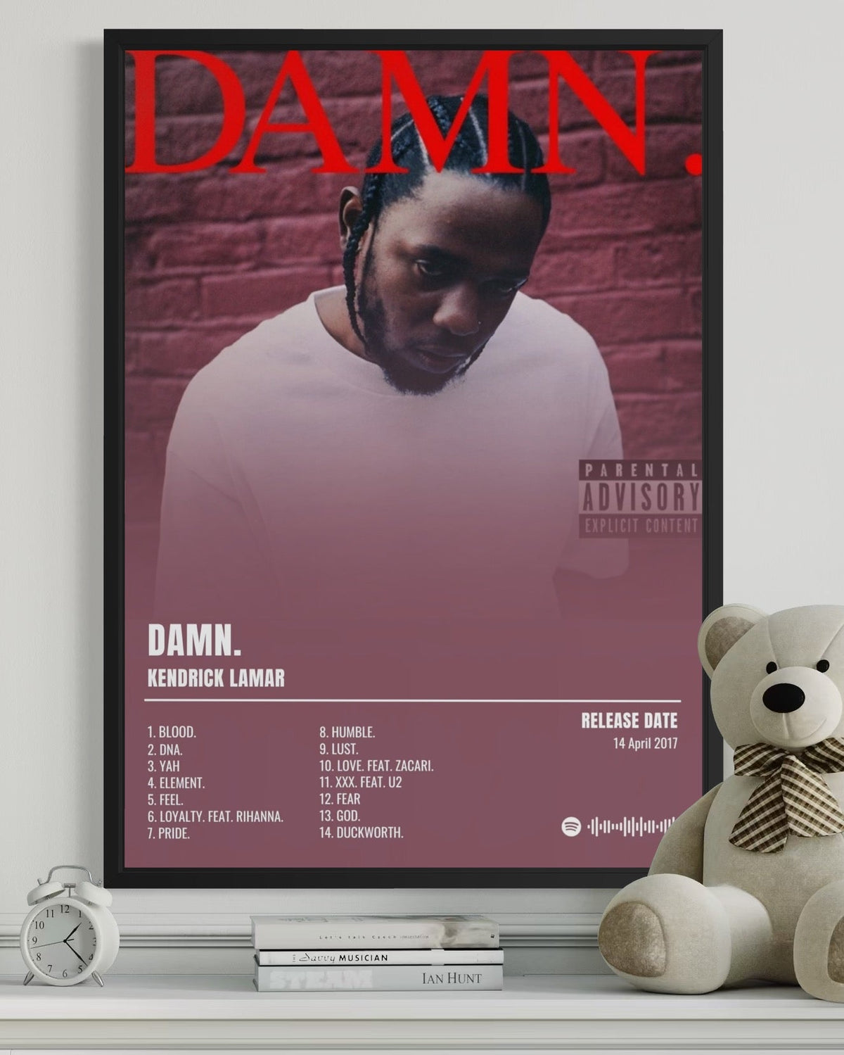 DAMN. - Kendrick Lamar Inspired Album Poster