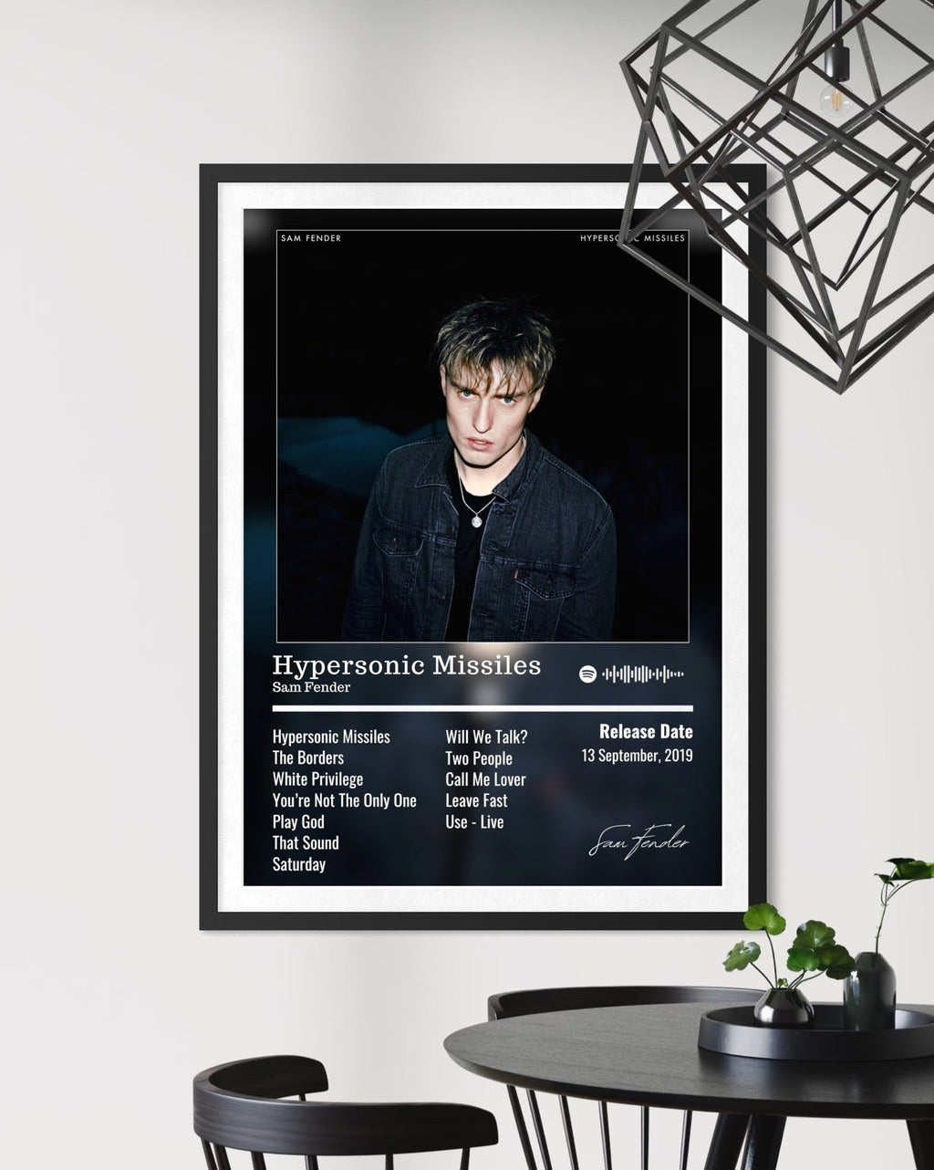 Hypersonic Missiles - Sam Fender Inspired Album Poster