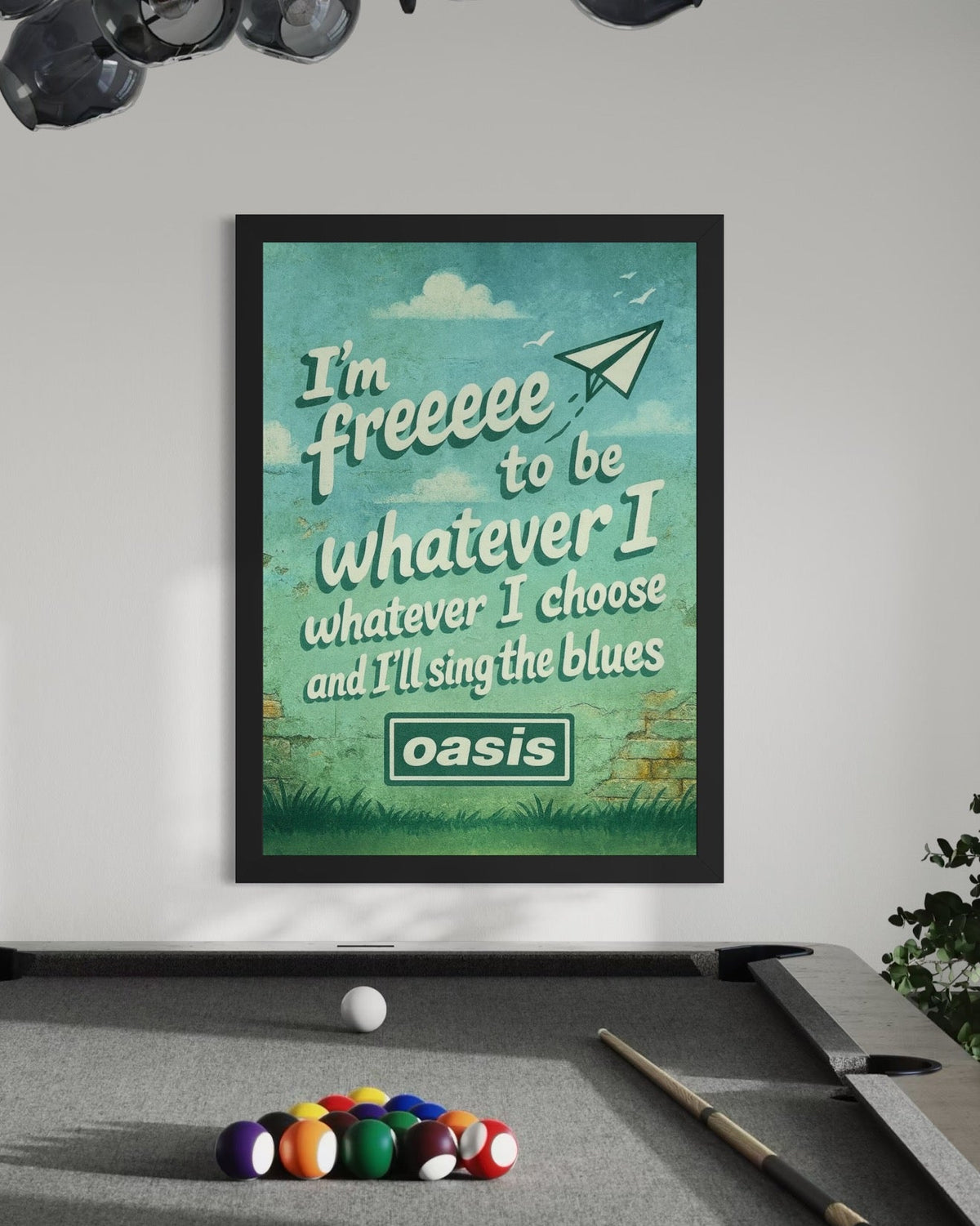 Whatever (I'm freeee) - Oasis Inspired Graffiti Poster