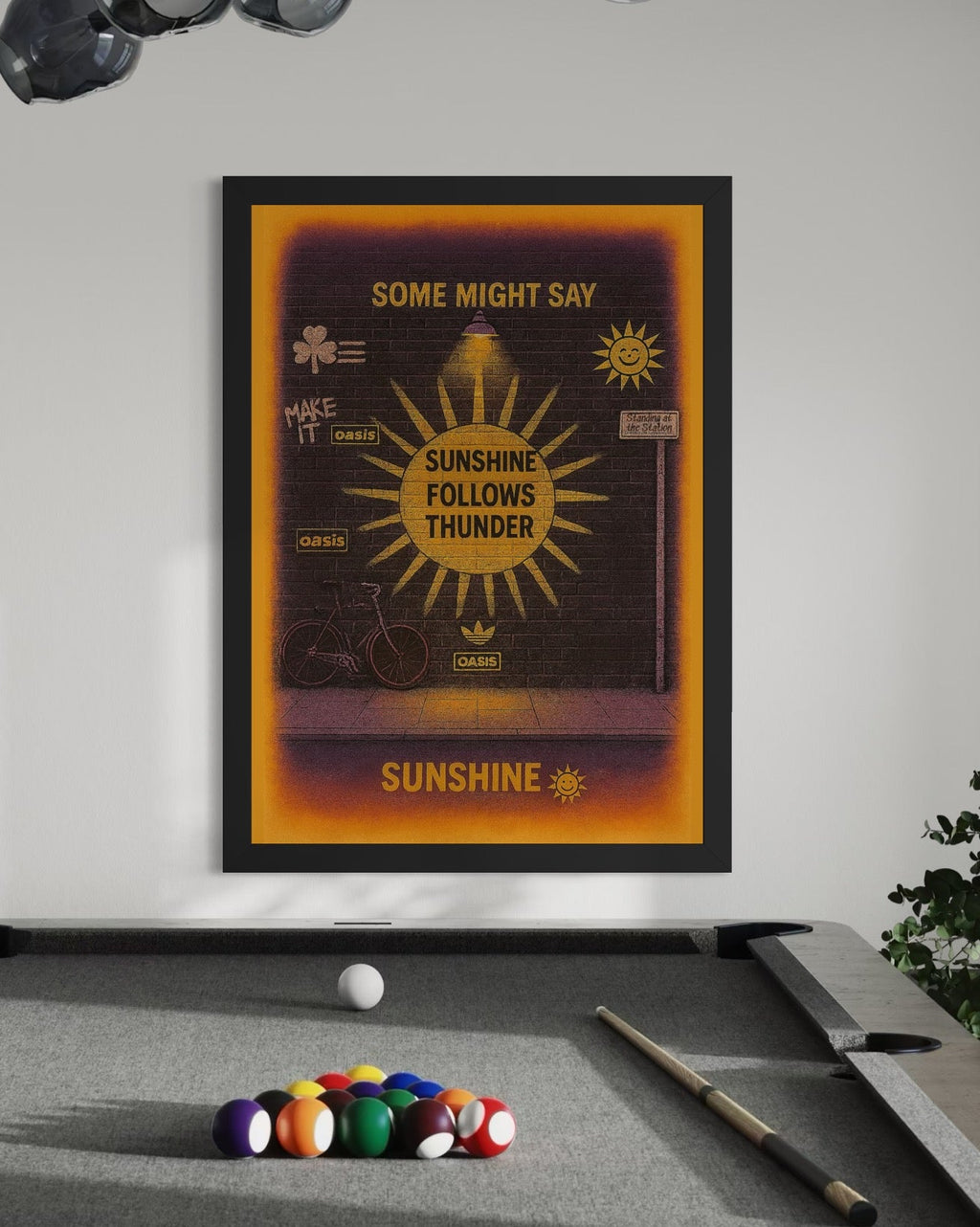Some Might Say - Oasis Inspired Graffiti Poster