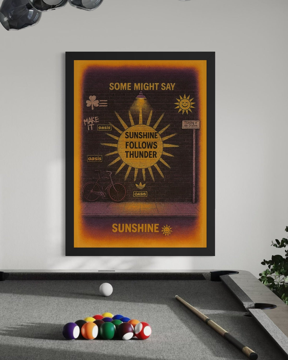 Some Might Say - Oasis Inspired Graffiti Poster