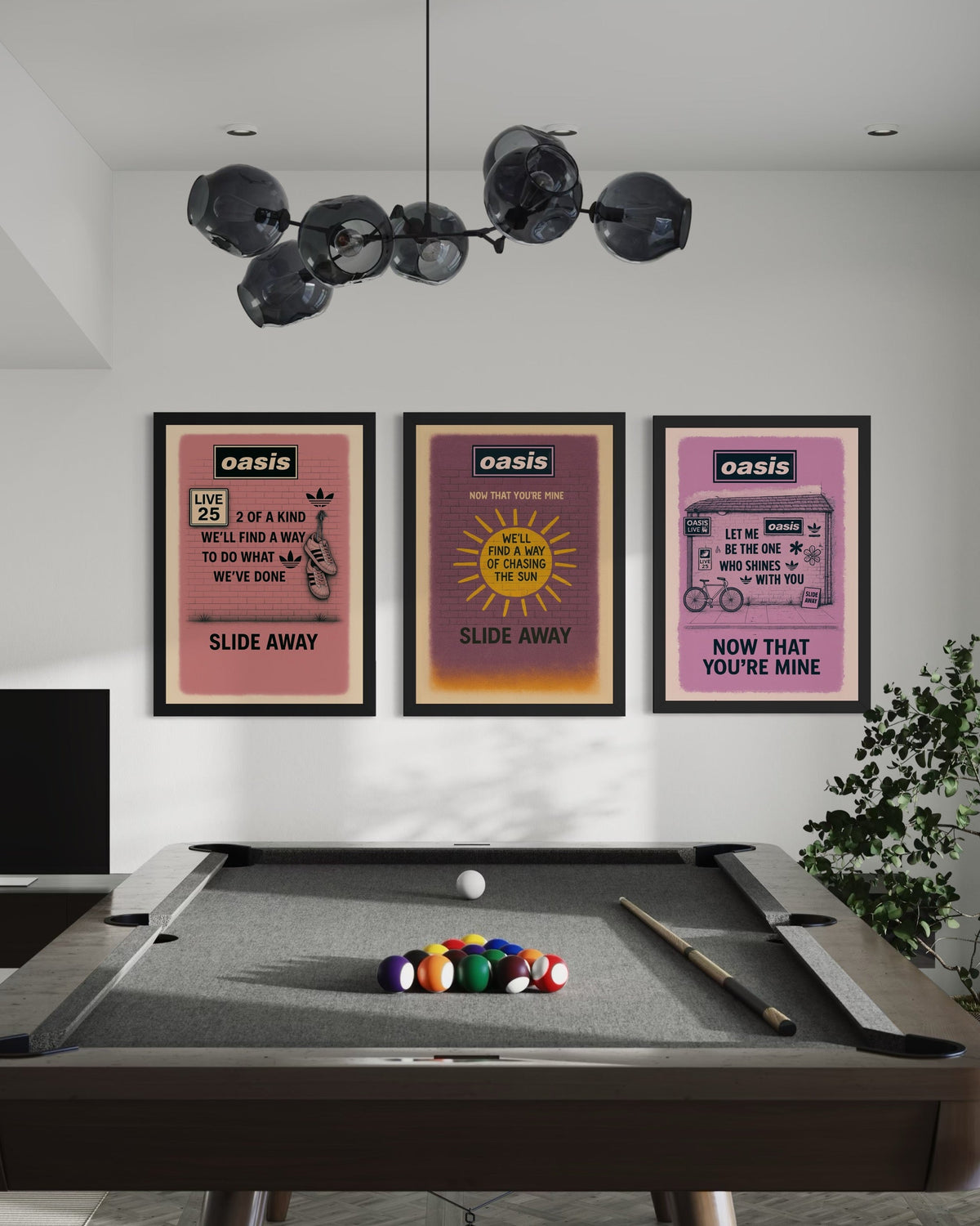 Slide Away (2 of a kind) - Oasis Inspired Graffiti Poster