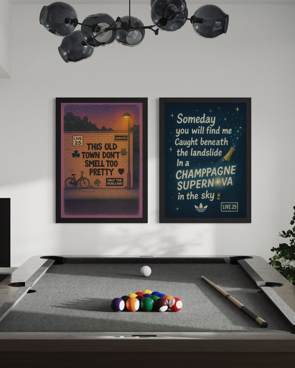 Half The World Away - Oasis Inspired Graffiti Poster