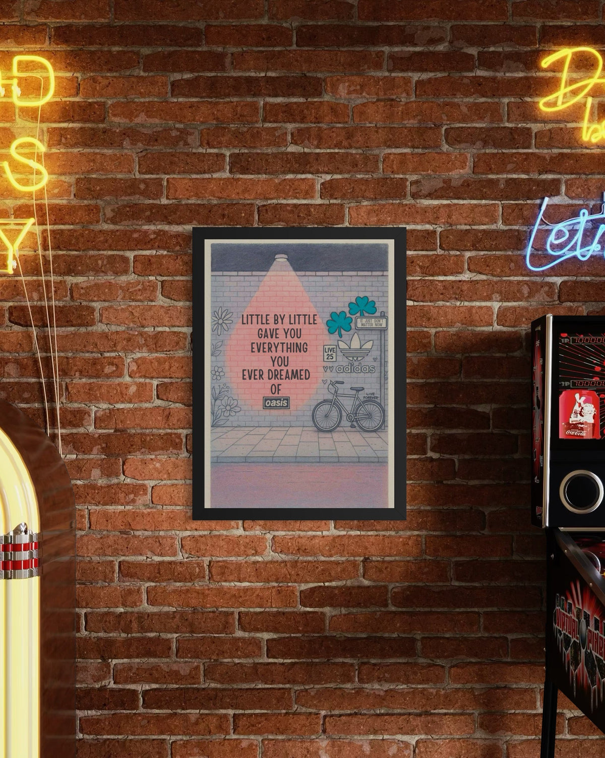 Little By Little - Oasis Inspired Graffiti Poster