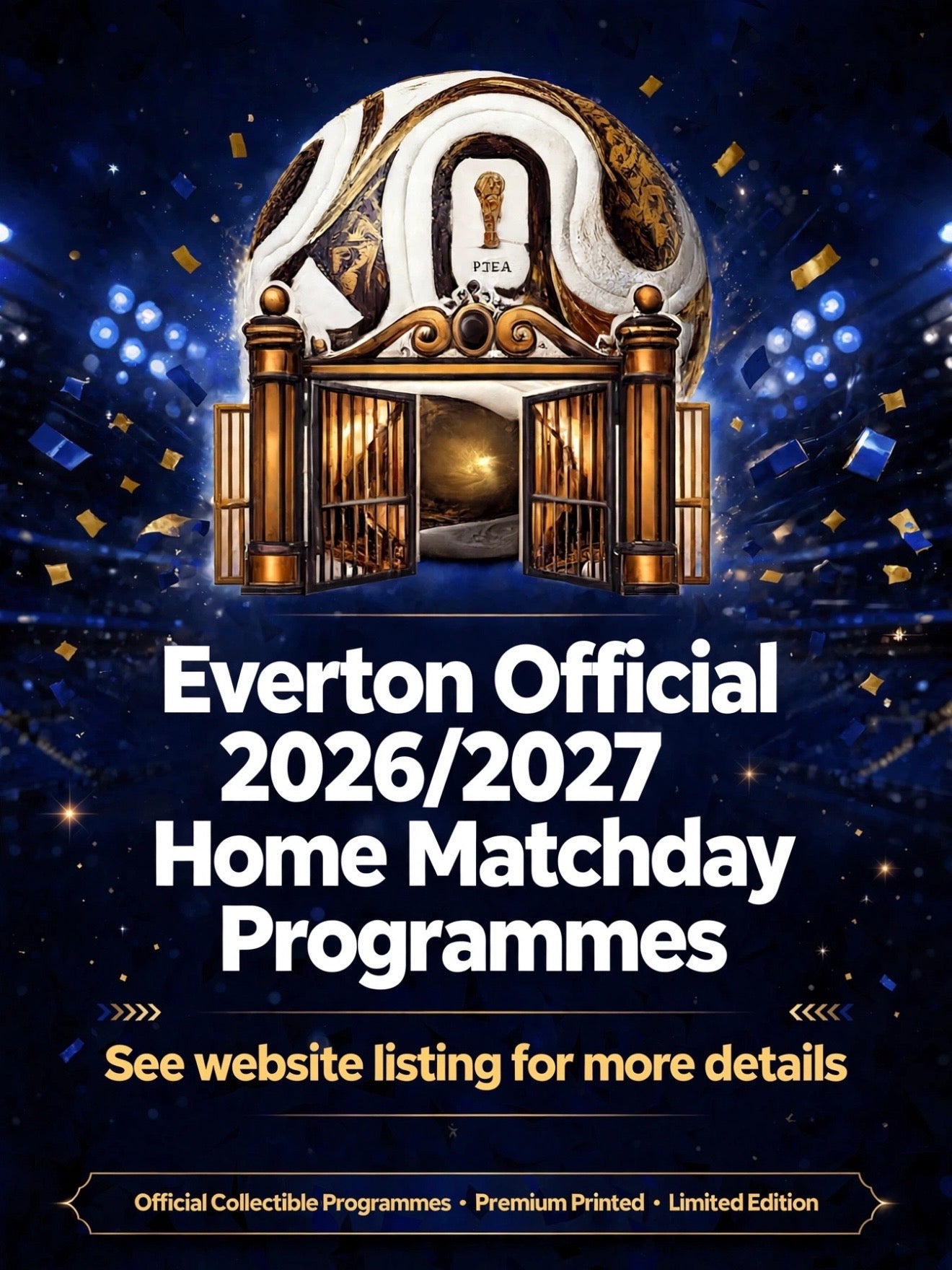 Everton 2026/2027 Official Home Matchday Programmes
