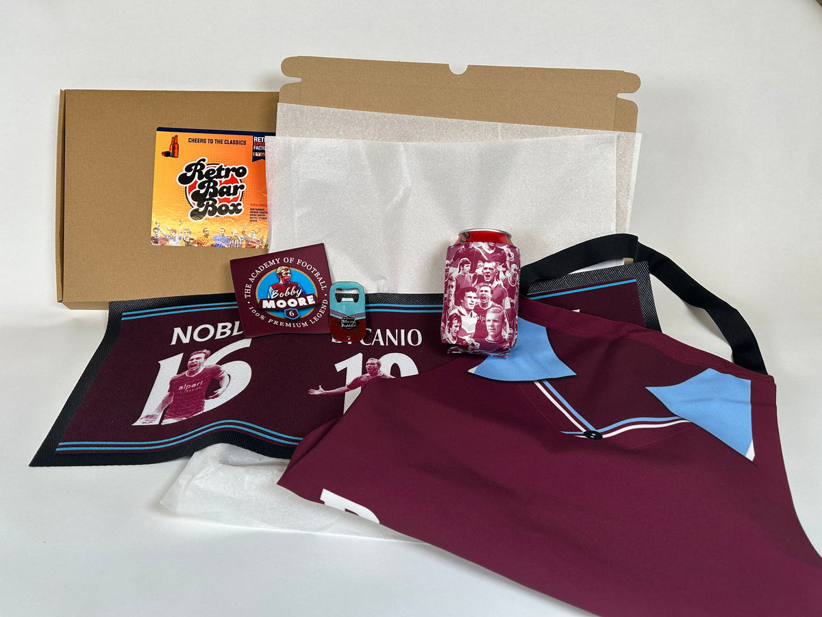West Ham Football BBQ Box Bundle | Retro Man-Cave Set