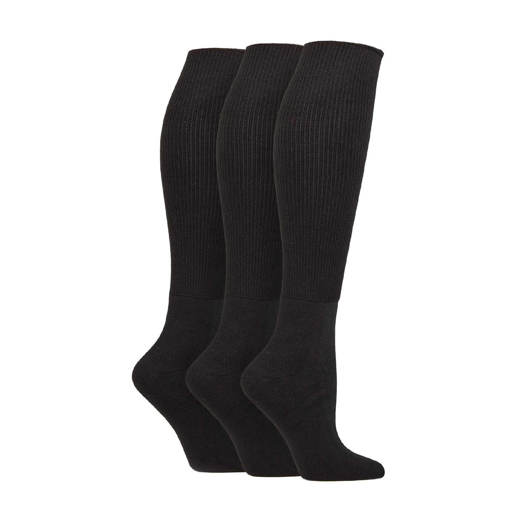 3 Pack Knee High Soft Bamboo Diabetic Socks