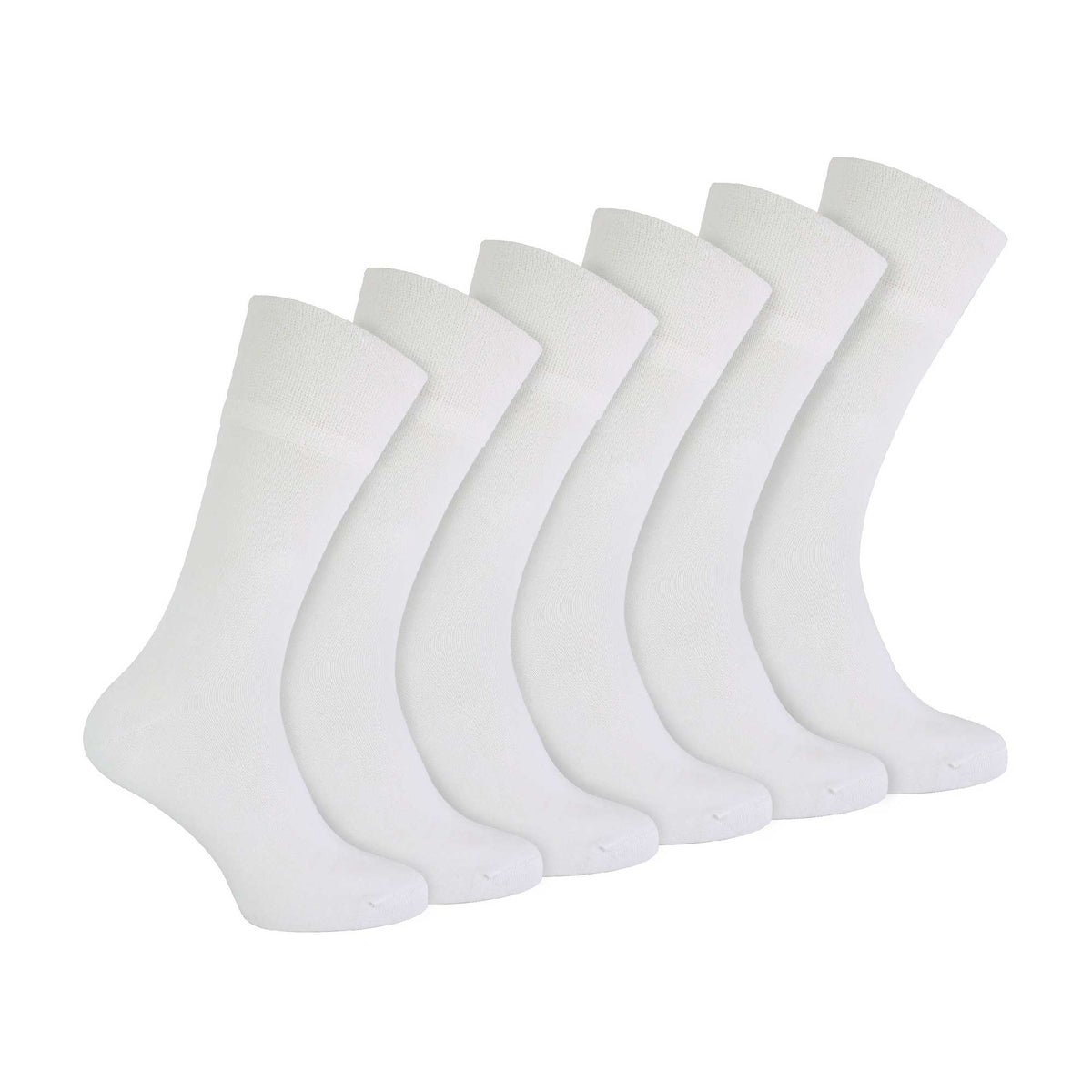 6 Pack Mens Non Elastic Bamboo Diabetic Socks
