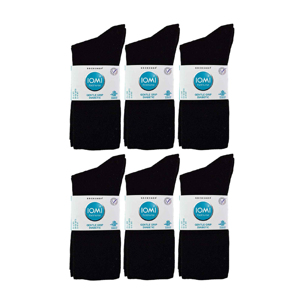 2 Pack Mens Diabetic Bamboo Extra Wide  NON ELASTIC Socks