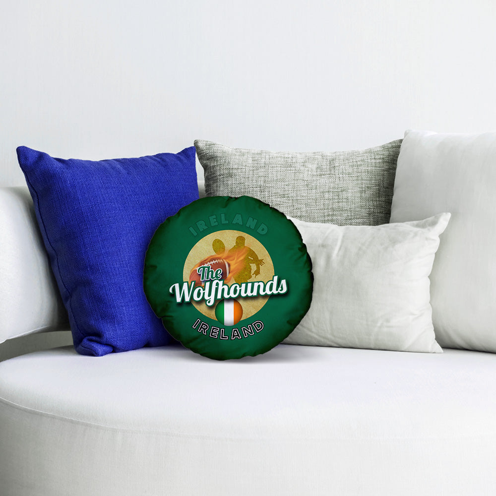 Ireland Rugby League Wolfhounds  - Legend Collection - Circle Cushion 14"
