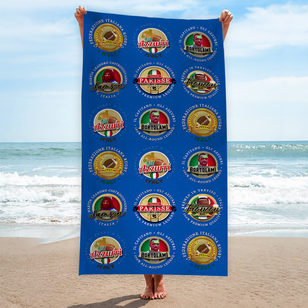 Italy Rugby Union - Legend Collection - Beach Towel