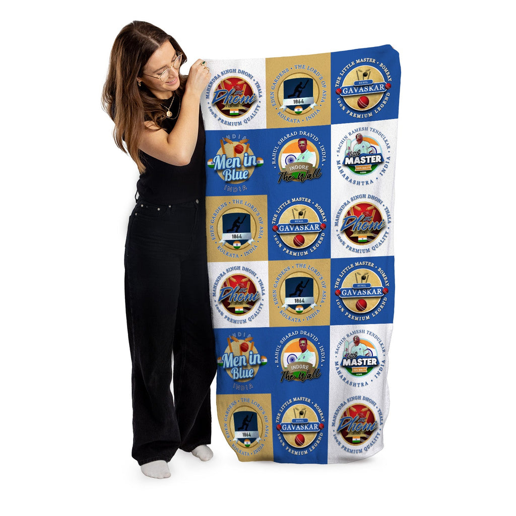 India Cricket - Legend Collection - Beach Towel